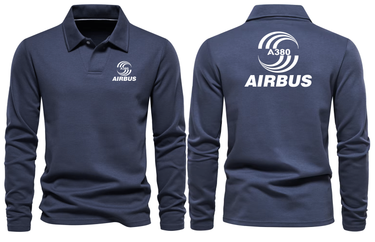 AIRBUS A380 LONG SLEEVE POLO
